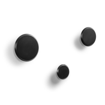 Set Nadua di 3 appendiabiti in legno massello di