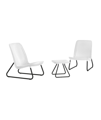 Set Tavolino e 2 Sedie Da Giardino RIO PATIO SET KETER