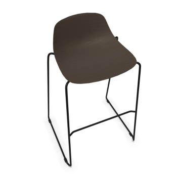 Sgabello bar in legno 3D PURE LOOP MINI ROD - INFINITI 