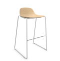 Sgabello bar in legno 3D PURE LOOP MINI ROD - INFINITI 