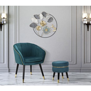 SGABELLO PARIS OTTANIO/GOLD