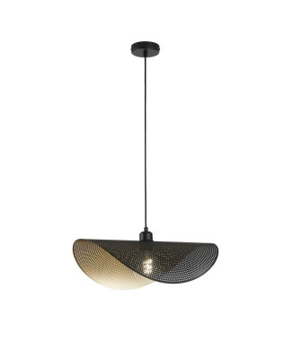 SOSPENSIONE RHEI-DOT NERA/ORO 1XE27 50X30X150CM