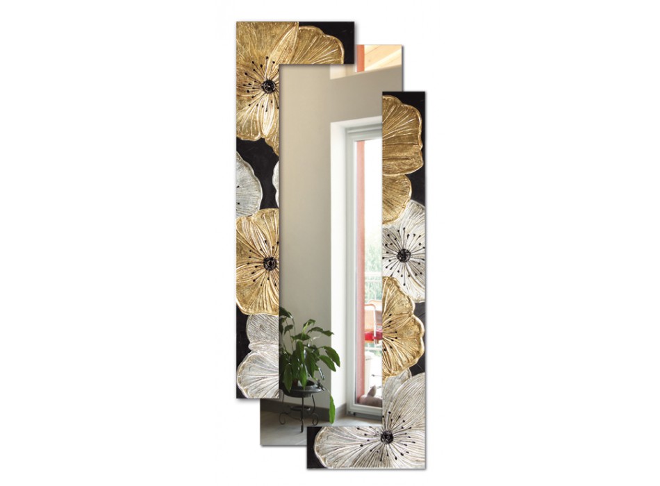 SPECCHIERA RETTANGOLARE SCOMPOSTA PETUNIA ORO P4002 PINTDECOR