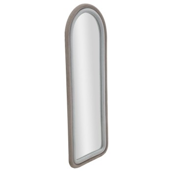 SPECCHIO DA MURO CLOE VELLUTO GRIGIO