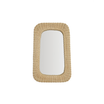 Specchio in rattan Zilna 38 x 59 cm