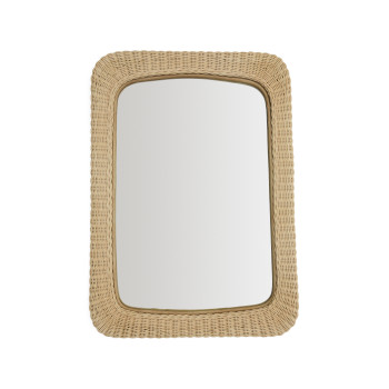 Specchio in rattan Zilna 58 x 79 cm