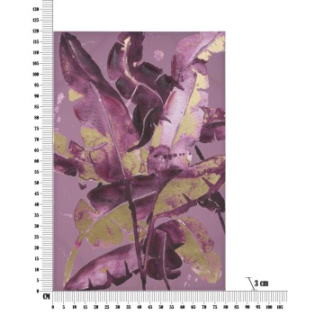 STAMPA DIPINTA DARK LEAVES