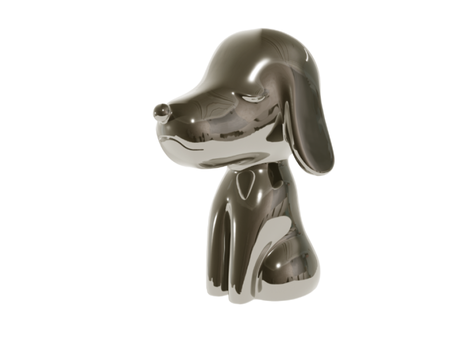 Statua cagnolino Arturo Candyslab