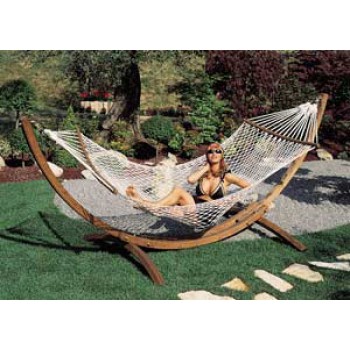 SUPPORTO IN LEGNO LAMELLARE IN SCATOLA CON AMACA A1169 F6 AMACA-NIDO POLTRONA-LA RETE