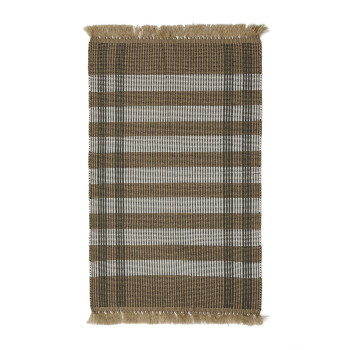 Tappeto Barani in fibre sintetiche marrone