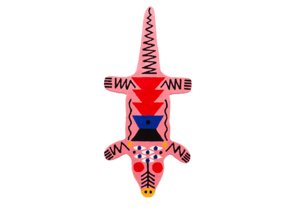 TAPPETO OGGIAN CROCOPINK 42106CR QEEBOO