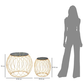 TAVOLINETTI BALL COPPIA