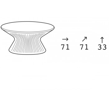 Tavolino componibile da caffè Fade Coffee Table Structure