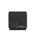 Tavolino da appoggio Sorein in marmo nero 40 x 40 cm