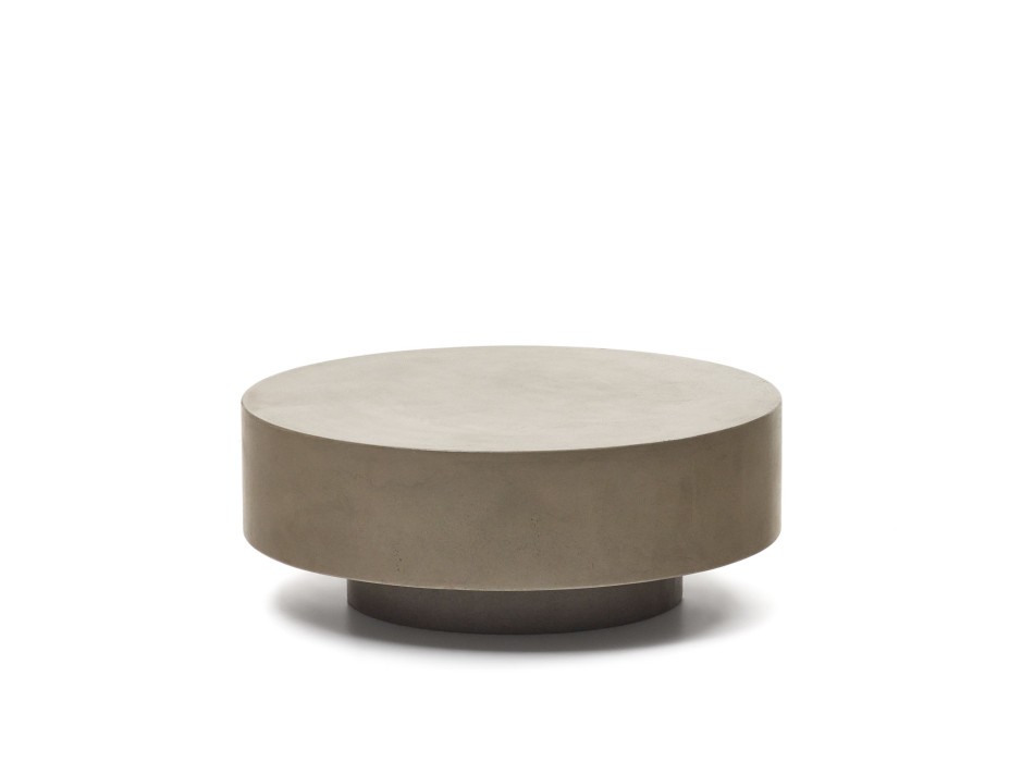 Tavolino da caffè rotondo Garbet in cemento Ø 80 cm