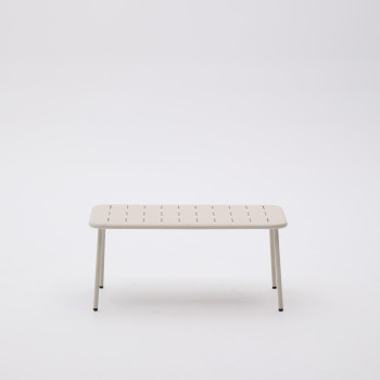 Tavolino da salotto da esterno Zivia in acciaio zincato verde 90 x 50 cm