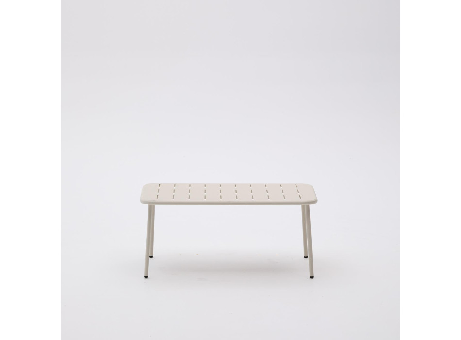 Tavolino da salotto da esterno Zivia in acciaio zincato verde 90 x 50 cm