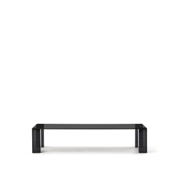 Tavolino salotto Adularia di vetro temperato