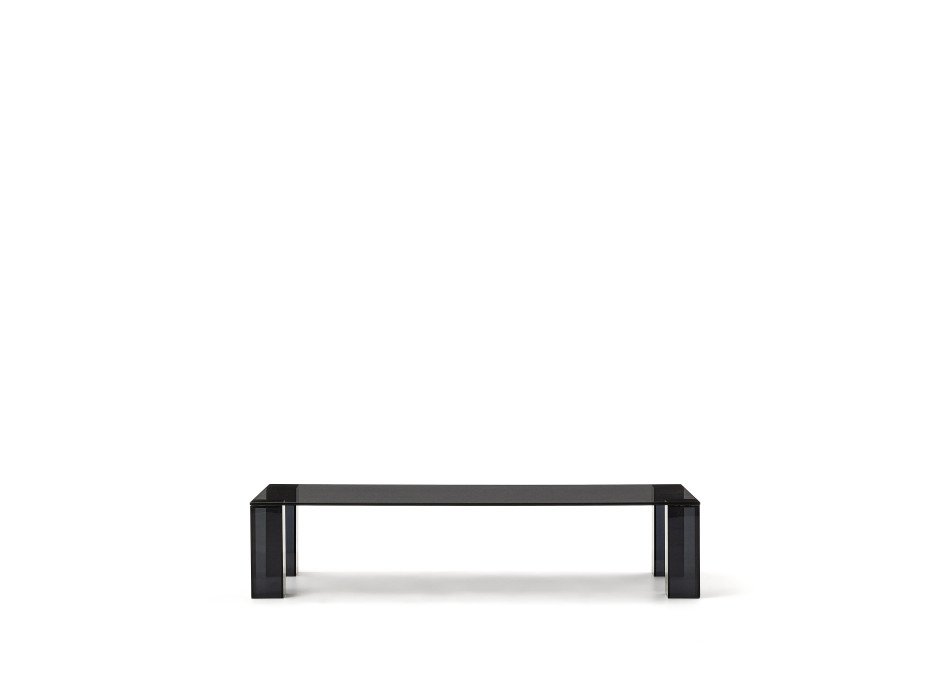 Tavolino salotto Adularia di vetro temperato