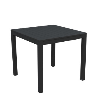 Tavolo alluminio sullivan antracite quadro cm80x80h75 Vacchetti