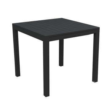 Tavolo alluminio sullivan antracite quadro cm80x80h75 Vacchetti