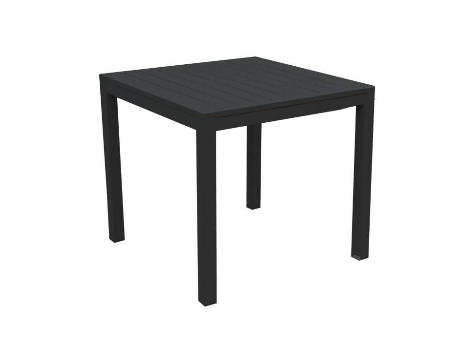 Tavolo alluminio sullivan antracite quadro cm80x80h75 Vacchetti