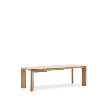Tavolo allungabile Jondal in legno massiccio e impiallacciatura in rovere FSC 100% 240 (32
