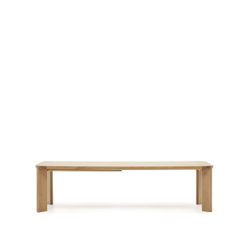 Tavolo allungabile Jondal in legno massiccio e impiallacciatura in rovere FSC 100% 240 (32