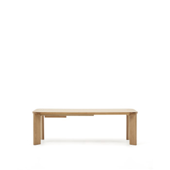 Tavolo allungabile Jondal in legno massiccio e impiallacciatura in rovere FSC 100% 240 (32