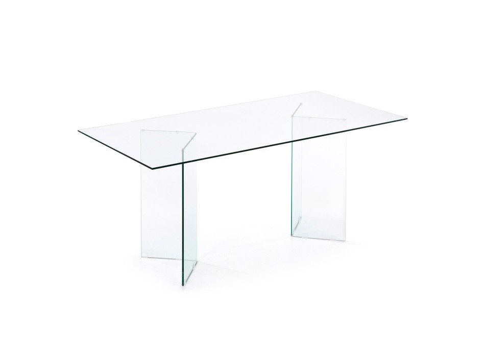 Tavolo Burano in vetro 180 x 90 cm