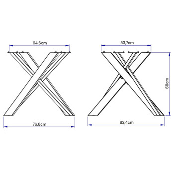 Tavolo Clerk gambe antracite P.90 - Tavolo allungabile 90x90/194 cm Clerk piano Bianco Frassino - gambe antracite