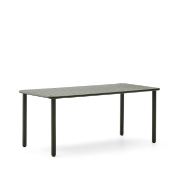 Tavolo da esterno Brai in acciaio zincato grigio scuro 180 x 90 cm