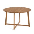 Tavolo da esterno rotondo Dafna in legno massello