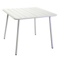 Tavolo metallo Rovigo bianco quadro cm80x80h72