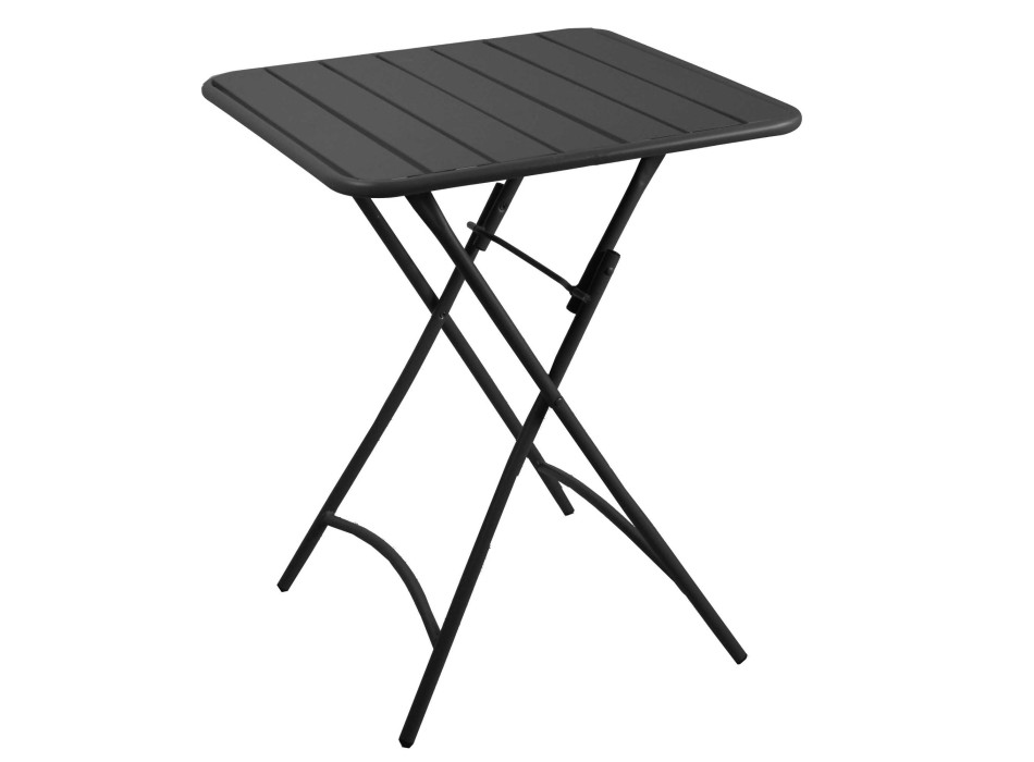 Tavolo metallo rovigo pieghevole antracite cm80x80h72 Vacchetti