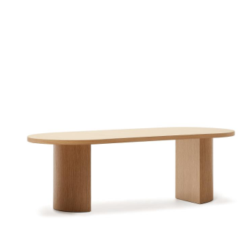 Tavolo Nealy con impiallacciatura in noce e finitura naturale 200 x 100 cm