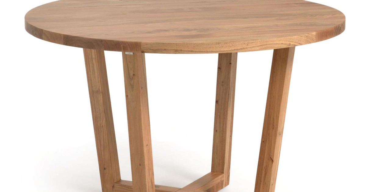 Piano Per Tavolo 140x40x4 Cm Rettangolare Legno Massello Acacia - 9
