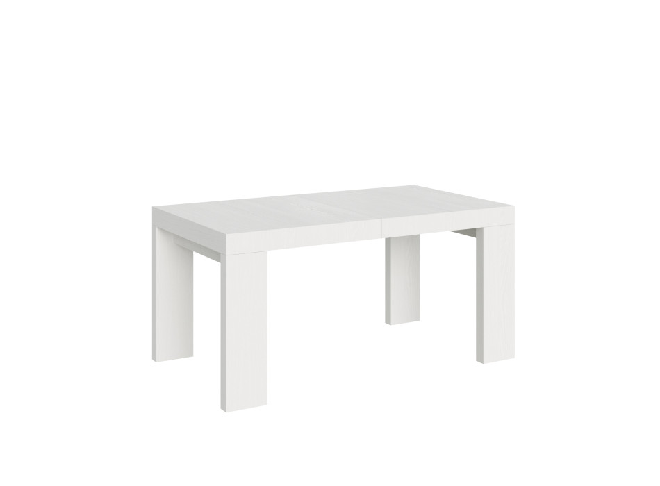 Tavolo Roxell P.90 - Tavolo allungabile 160/264x90 cm Roxell bianco frassino