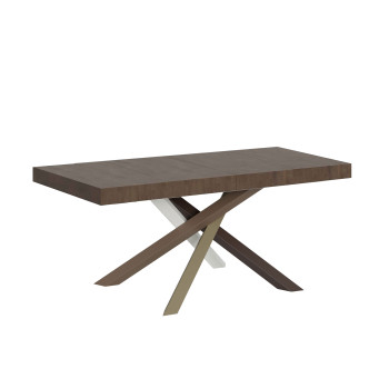 Tavolo Volantis Premium Color 4/C P.90 - Tavolo allungabile 130/234x90 cm Volantis Premium bianco frassino gambe multicolore 4/C