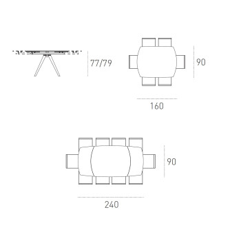 Tavolo Vortice 160 Target Point