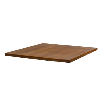 Top tavolo Bristol legno naturale quadro cm80x80X3