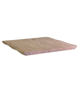 Top tavolo legno Canberra naturale quadro cm80x80x4 Vacchetti