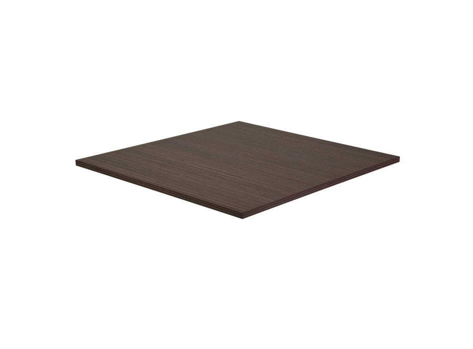 Top tavolo nobilitato noce moderno quadro cm68x68X1,8 Vacchetti