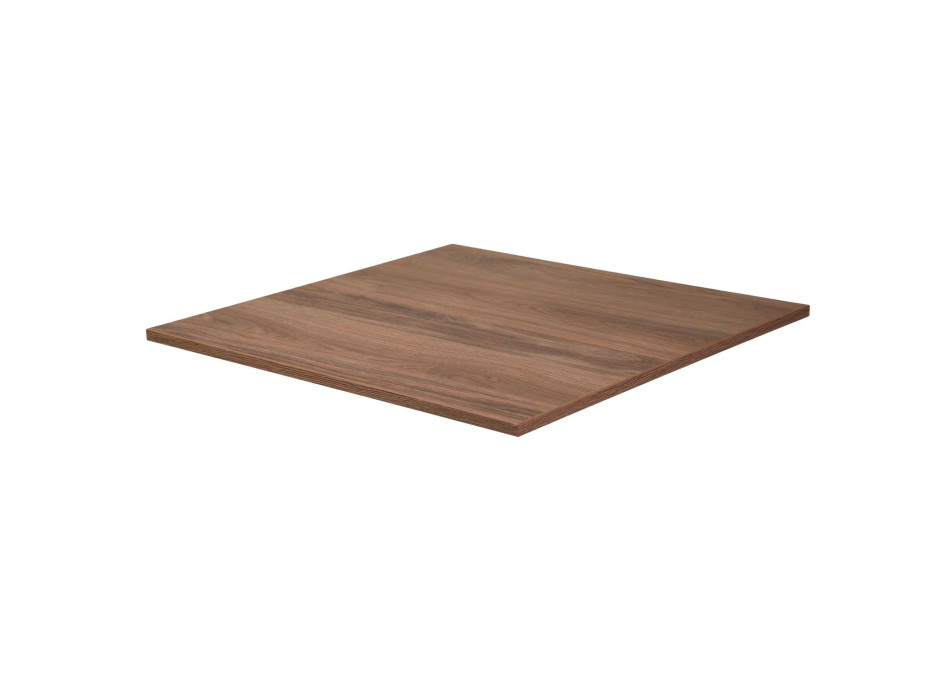 Top tavolo nobilitato rovere quadro cm68X68x1,8 Vacchetti