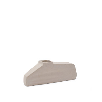 Vaso in cartapesta grigio Lahara 16 cm