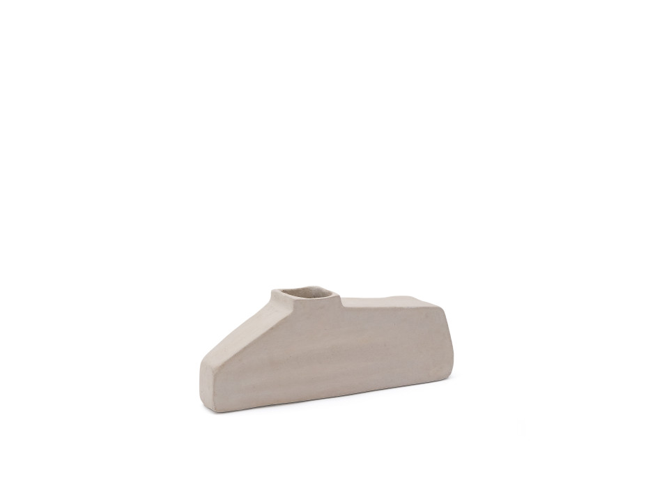 Vaso in cartapesta grigio Lahara 16 cm