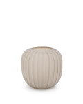 Vaso in vetro beige Lumia 27 cm