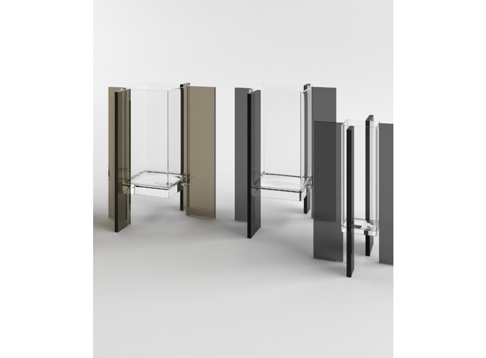 Vaso in vetro FLY SQUARE m ADRIANI & ROSSI