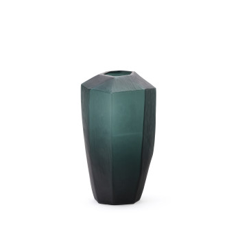 Vaso in vetro verde Geonix 45,5 cm
