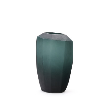 Vaso in vetro verde Geonix 45,5 cm